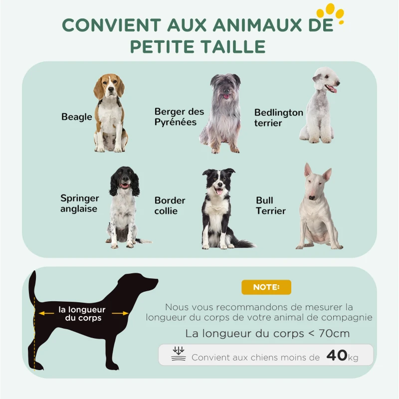 PawHut Cage caisse de transport pliante pour chien poignée, plateau amovible, coussin fourni 105 x 70 x 75 cm noir