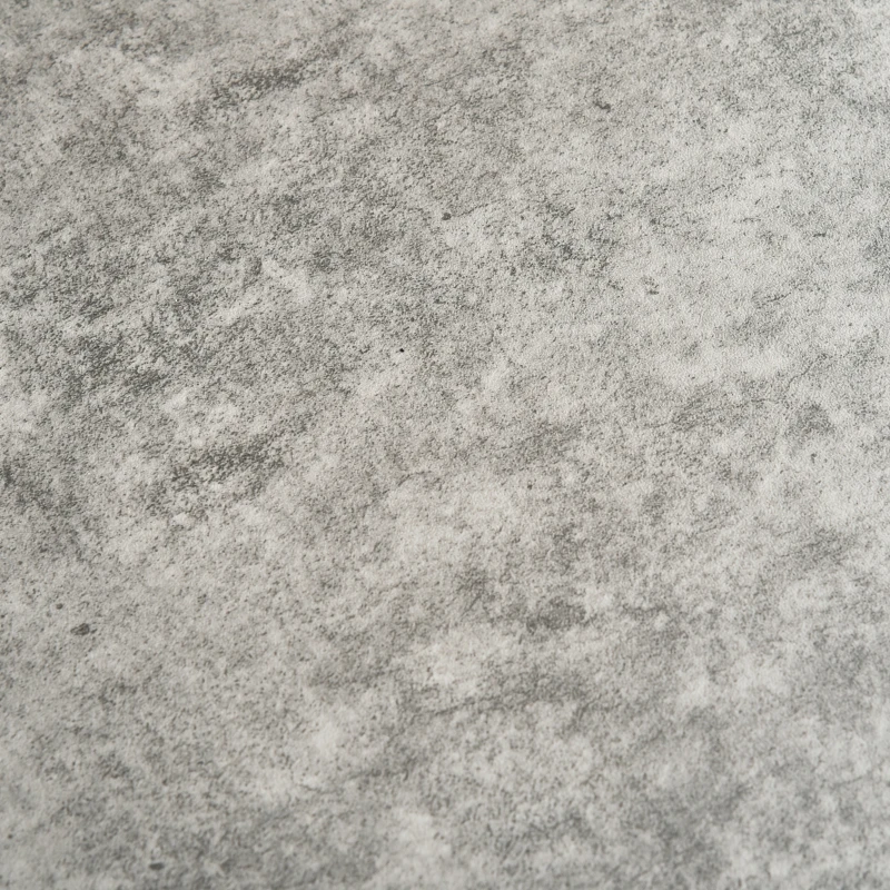 HOMCOM Side Table, 3 Tier End Table with Open Storage Shelves for Living Room, Bedroom, Cement Colour