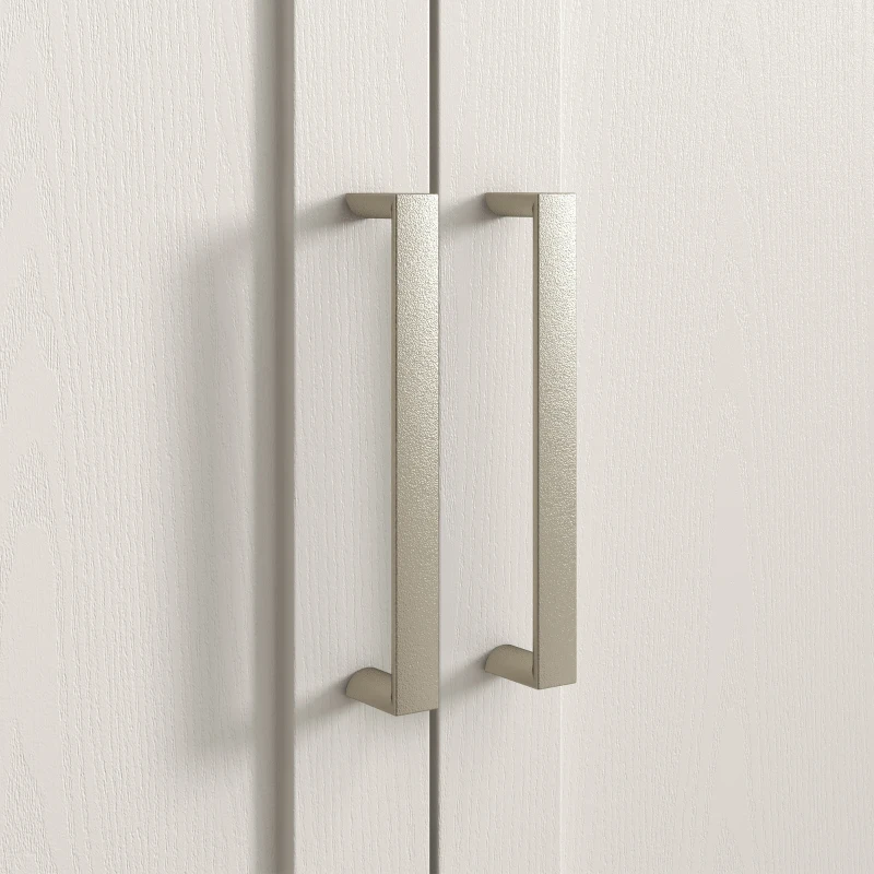 HOMCOM Meuble sous lavabo meuble de salle de bain avec placard à deux niveaux étagères réglables 90l x 30P x 63H cm crème