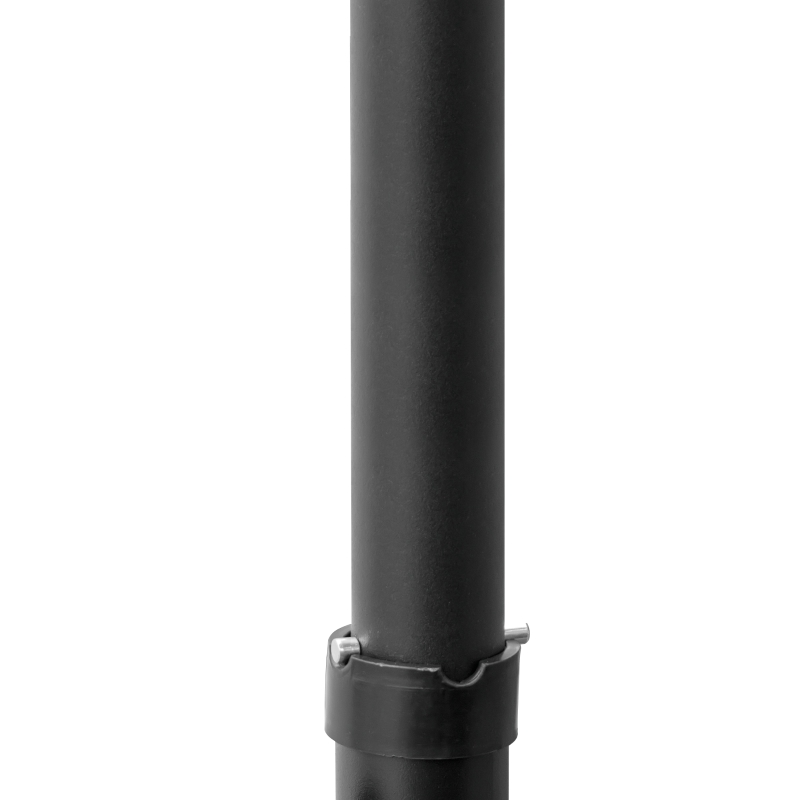 Outsunny 2.5M Garden Cantilever Parasol, Offset Roma Patio Umbrella Hanging Sun Shade Canopy Shelter with 360° Rotation and Cross Base, Green