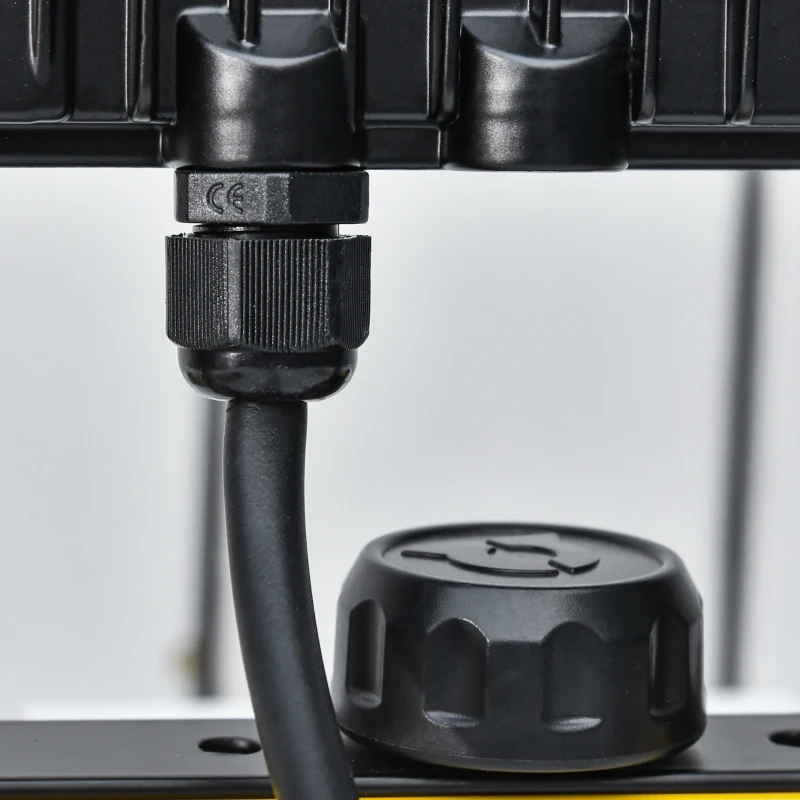 Projecteur de chantier LED 50W 5000K pivotant 360° jaune noir