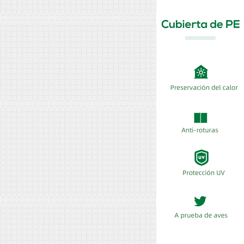 Outsunny Invernadero de Exterior 120x60x60 cm Invernadero de Jardín con 2 Ventanas Enrollables Cubierta de PE 140g/㎡ y Marco de Acero Impermeable Anti-UV para Cultivo de Plantas Verduras Translúcido