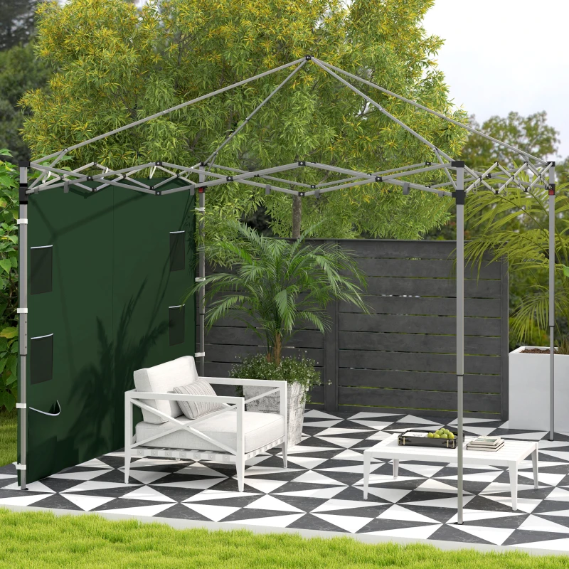 Outsunny 195 x 295cm Replacement Gazebo Sidewall - Green
