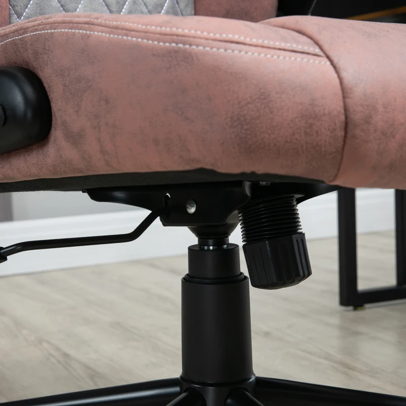 Vinsetto Sedia da Ufficio Ergonomica con Altezza Regolabile, Braccioli Ribaltabili e 5 Ruote, 67x70x114-124 cm