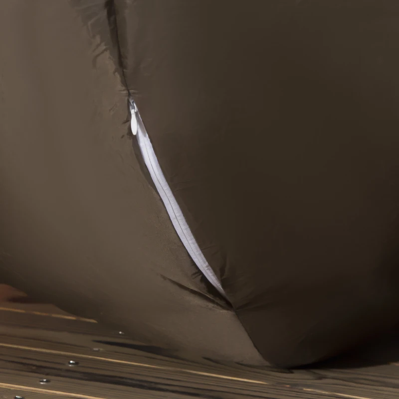 Outsunny Decorazione Natalizia Gonfiabile con Luci LED Bianche e Gonfiatore Incluso, 210x92x190 cm