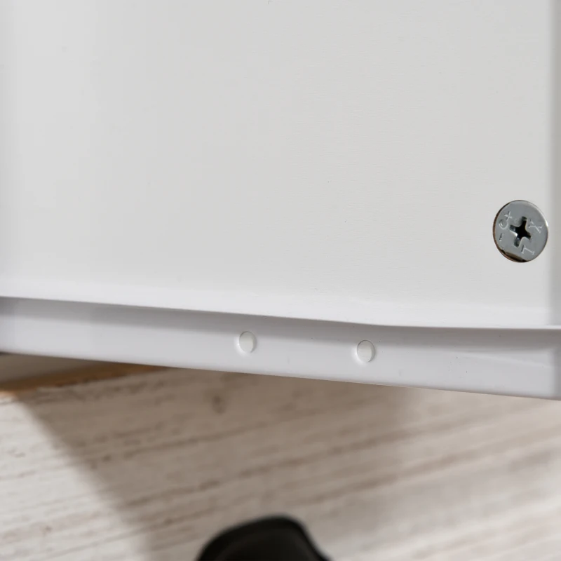 HOMCOM Cómoda con 5 Cajones Cómoda para Dormitorio Moderno con Diseño Anti-vuelco 70x38x85 cm Blanco