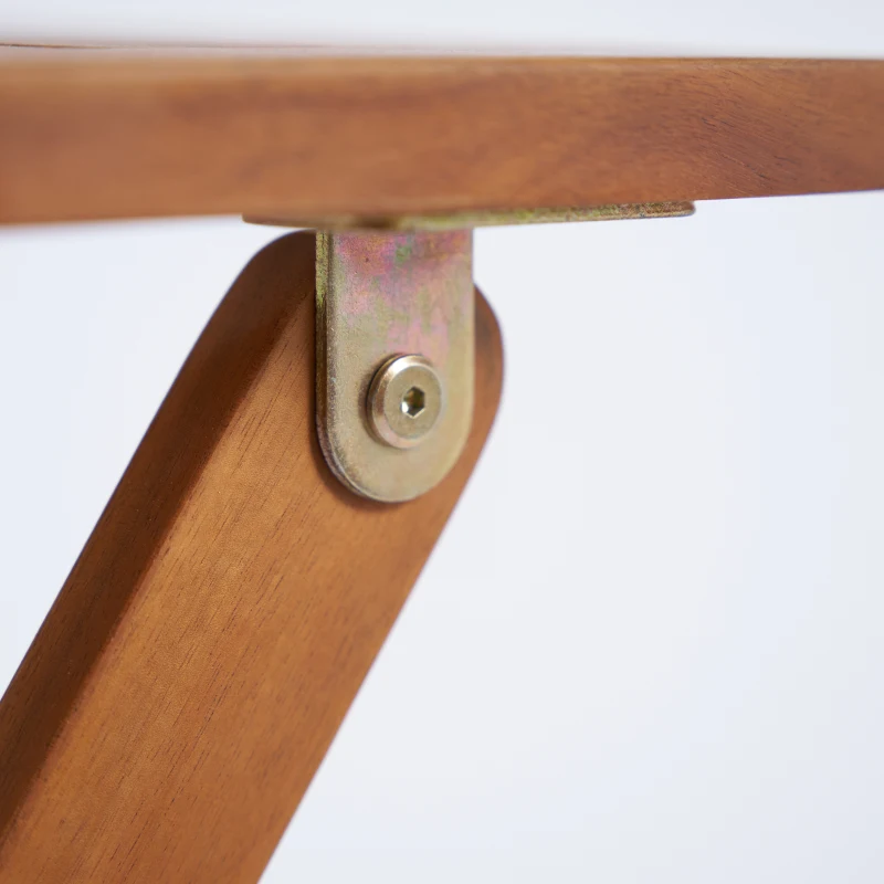 Outsunny Salon de jardin bistrot, ensemble bistrot de jardin pliantes 2 fauteuils avec coussins 1 table basse en résine tressée