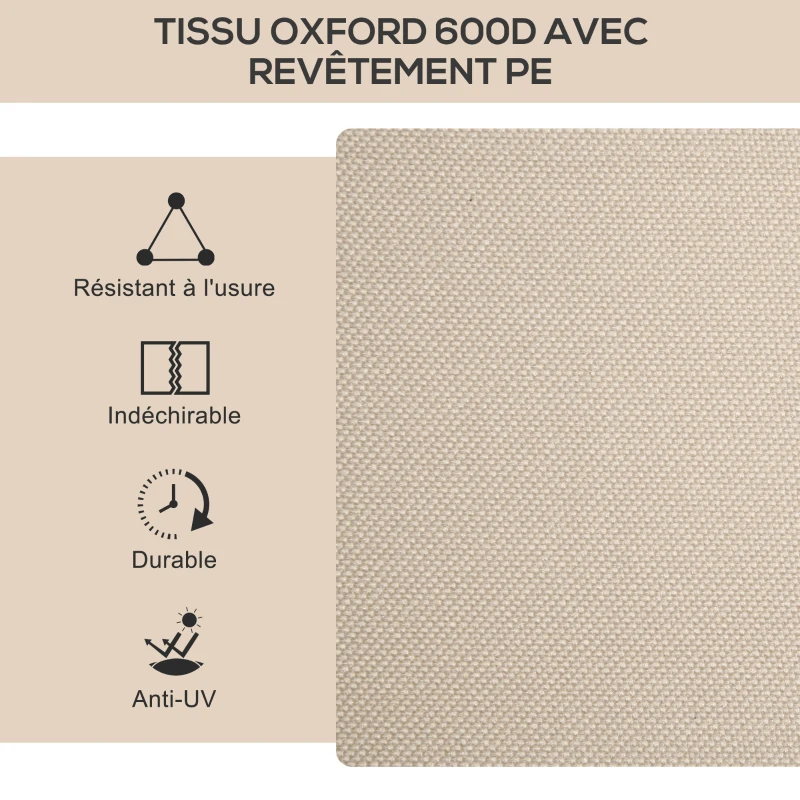 Outsunny Lot de 2 chaises de camping chaise de pêche pliante - tissu Oxford et structure acier 54 x 59 x 78 cm kaki