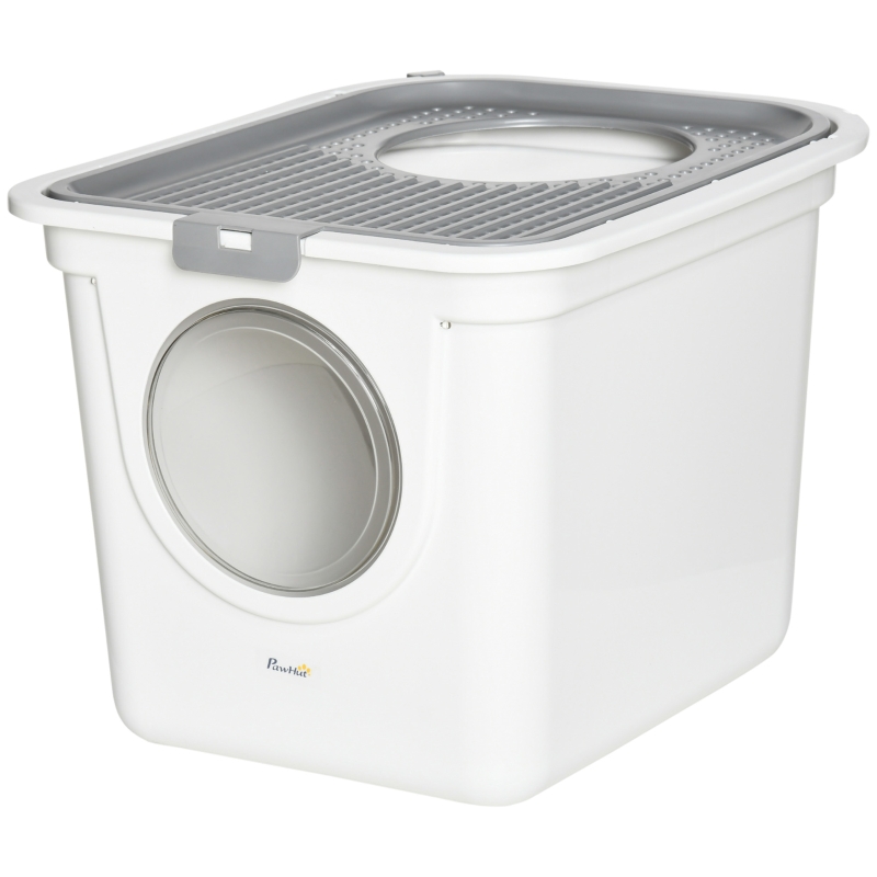 Bac à Litière Pour Chat Avec Toit Et Porte - Design Fermé, Facile à Nettoyer, Idéal Pour Chats Jusqu'à 5 Kg