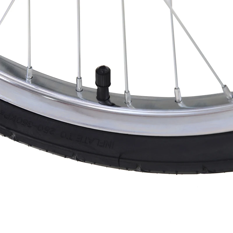 HOMCOM Carrello per Bici Rimorchio per Bicicletta in Acciaio, 140 × 88 × 60cm