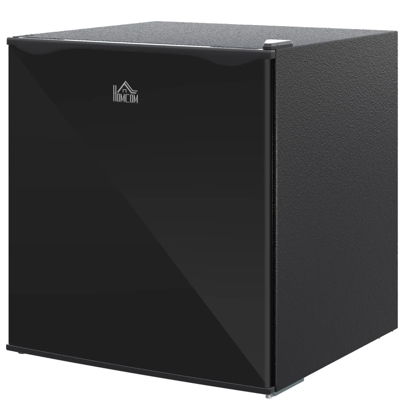 HOMCOM Mini congélateur Température Réglable de -14 à -24°C Compact 35L - étagère Amovible - Porte réversible Classe E - 47 x 44,2 x 48,8 cm - Noir