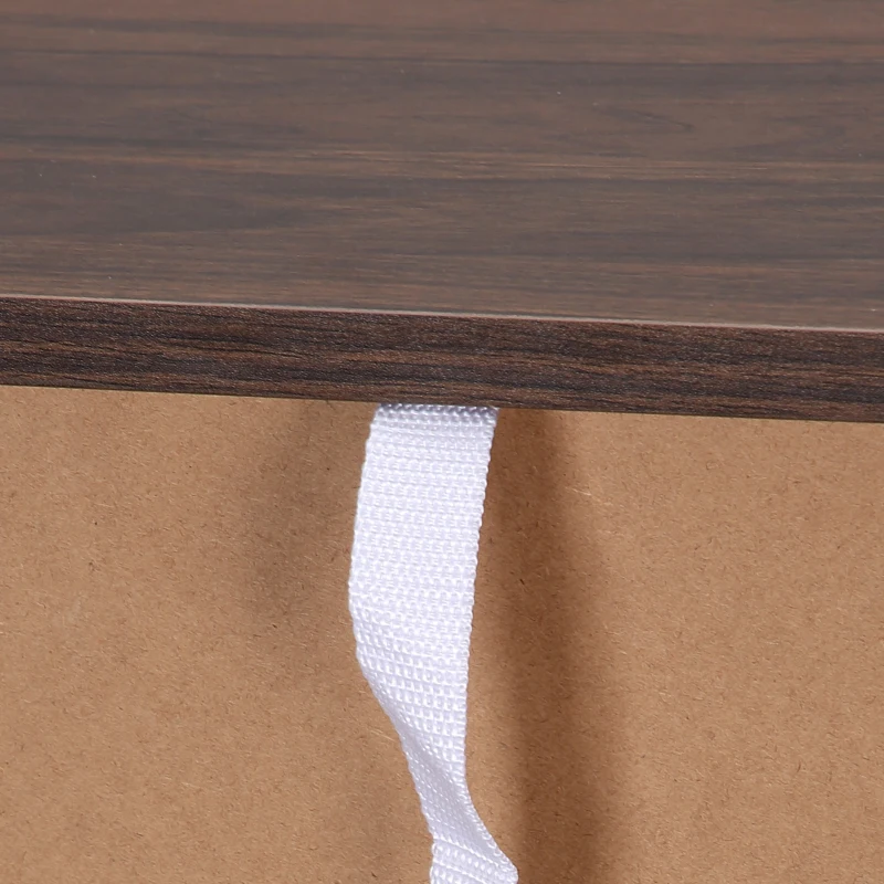 HOMCOM Libreria Mobiletto Armadietto 2 Ripiani Legno, Arredamento Moderno Casa e Ufficio, 60×24×63cm, Noce