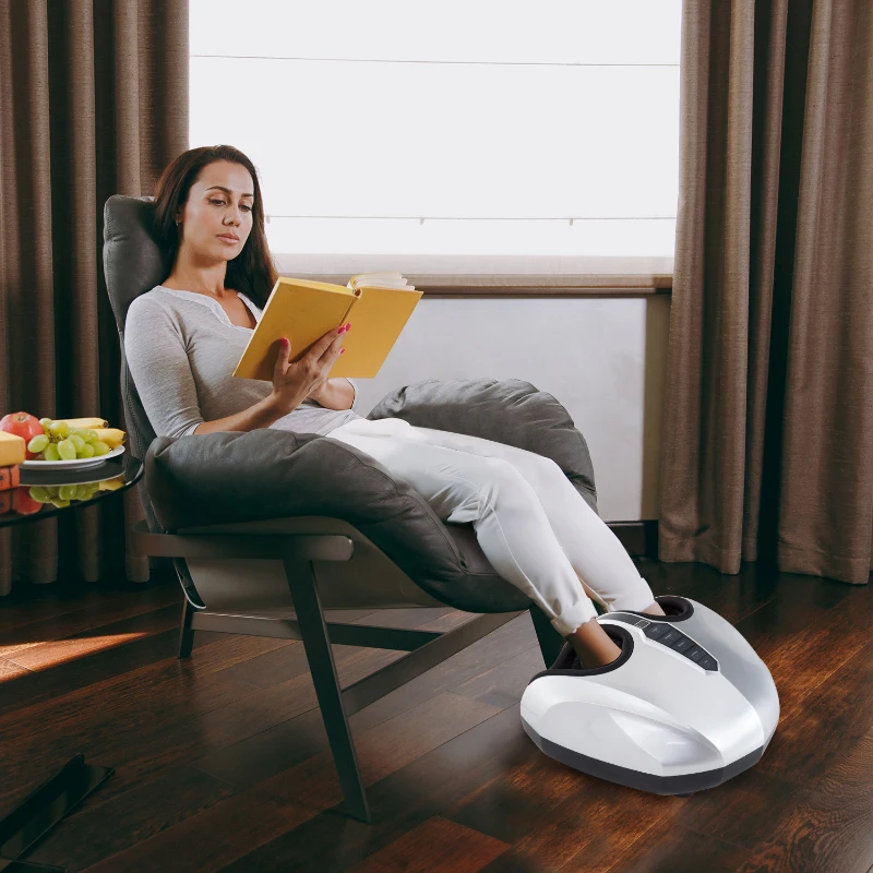 Homcom Appareil de Massage Shiatsu Gris 38 x 40 x 22 cm