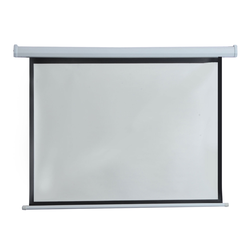 Ecran de projection motorisé 4:3 244L x 183H cm blanc