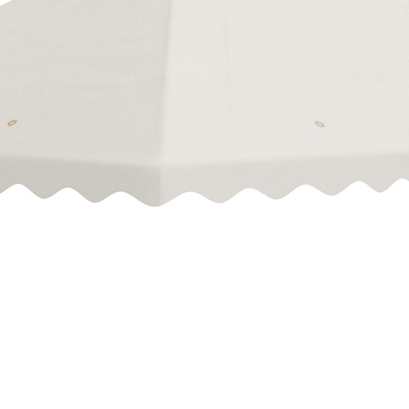 Outsunny Toile de rechange pour pavillon tonnelle tente toit de remplacement polyester haute densité 180 g/m² anti-UV 4 x 3 m