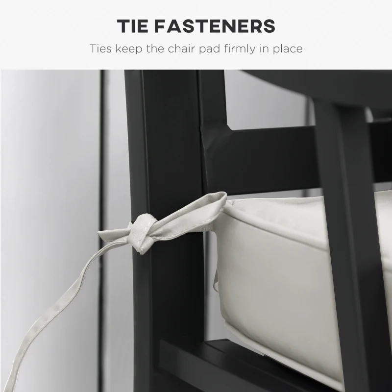 Outsunny Garden Bench Cushion 2 Seater Loveseat Seat Pad for Patio Swing Furniture for Indoor & Outdoor Use, 120 x 50 x 8 cm, Cream White