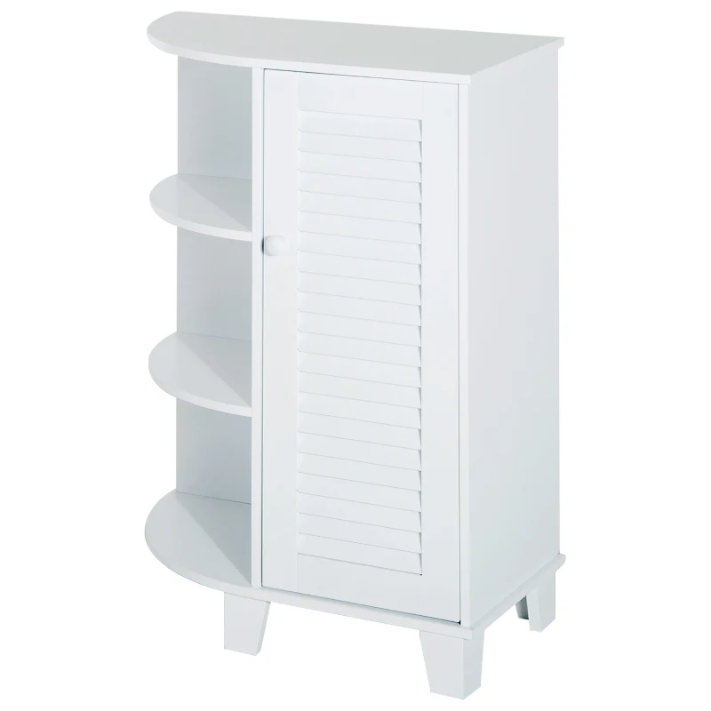 Mauble de salle de bain sur pied blanc