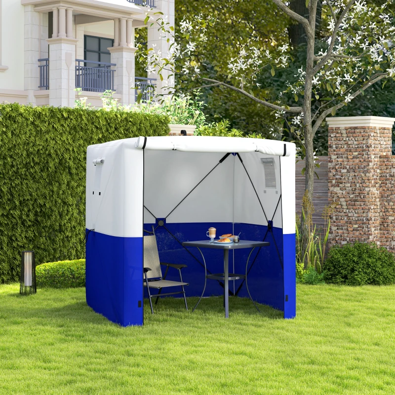 Outsunny 2 x 2m Pop-Up Gazebo, with Accessories - Dark Blue