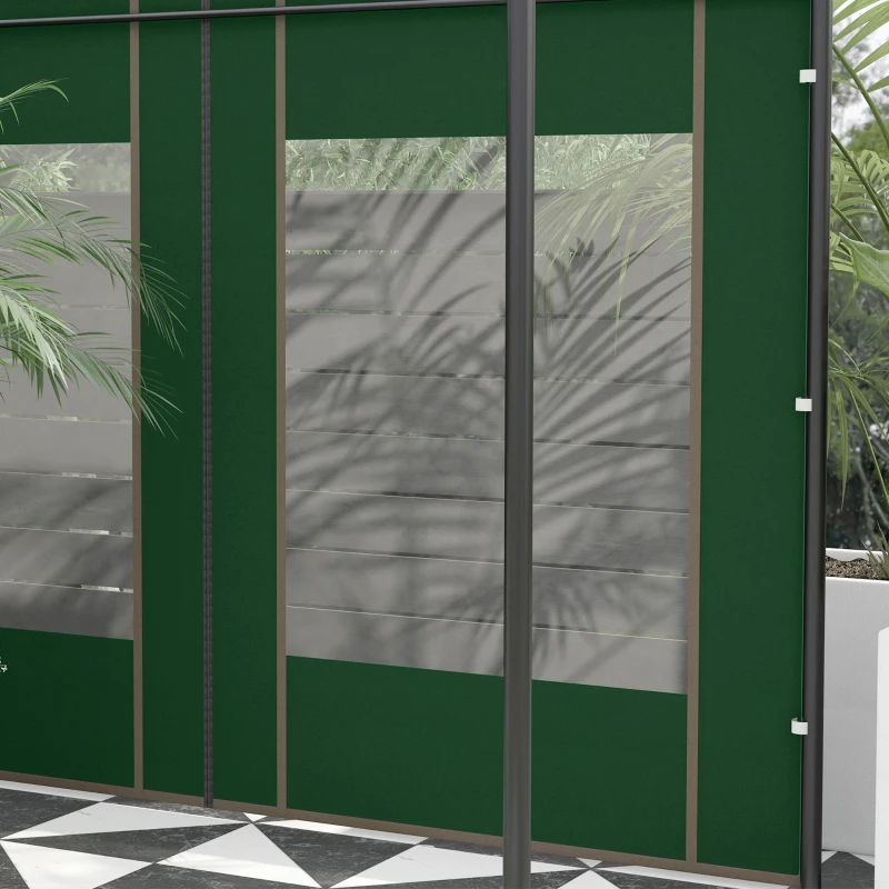 Outsunny Set of Two 295cm Replacement Canopy Walls - Green