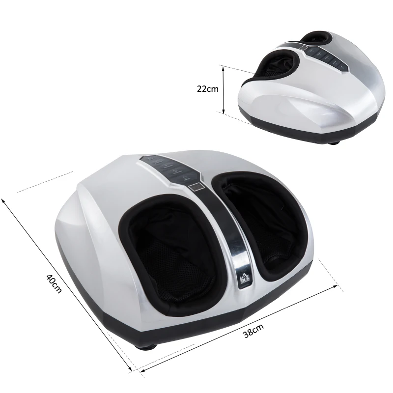 Homcom Appareil de Massage Shiatsu Gris 38 x 40 x 22 cm