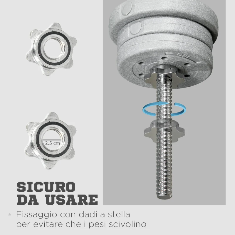 SPORTNOW Bilanciere da Squat, Stacchi da Terra e Sollevamenti, per Pesi da Ø2.5 cm da 100kg mx, in Acciaio, Ø2.5x170 cm, Argento