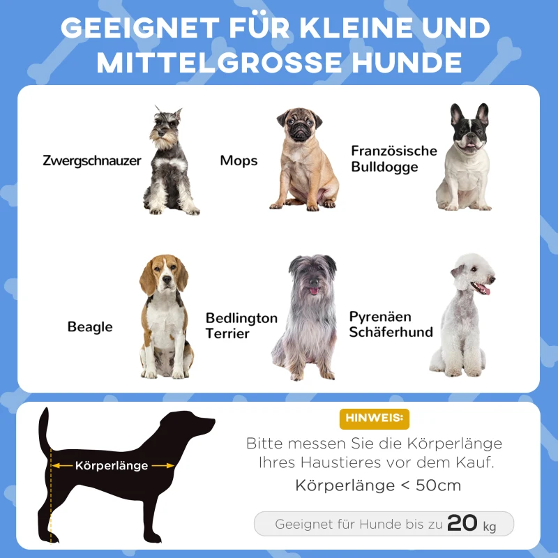 PawHut Hundebett mit Dach, atmungsaktiv, wasserabweisend, bis 20 kg, 76 x 61 x 69,5 cm, Dunkelblau