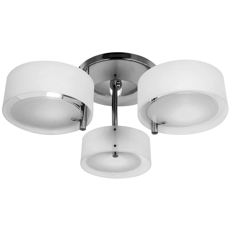 HOMCOM Lámpara de Techo Gota E27 Iluminación de Techo con Pantalla de Acrílico para Salón Dormitorio Comedor Cocina Blanco