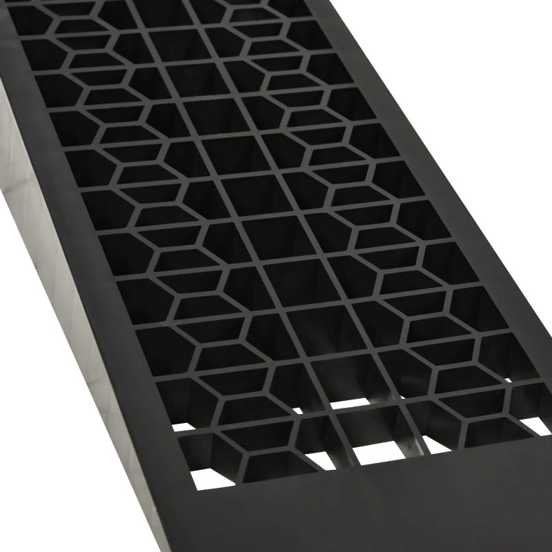 HOMCOM Conjunto de 2 Rampas para Coche de Plástico Rampas Portátiles Carga de hasta 3 Toneladas Rampas para SUV Furgonetas