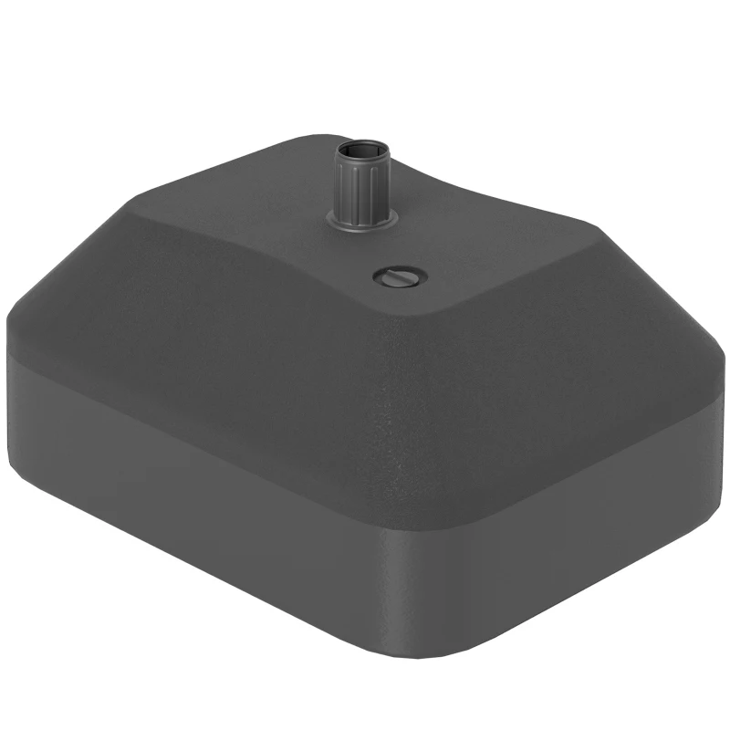 Outsunny Base Rellenable para Sombrilla de Jardín Resistente y Estable Compatible con Postes de 38 mm y Sombrillas de 2,5 m