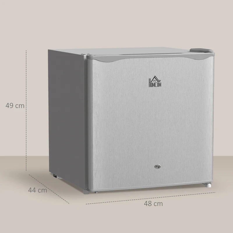 HOMCOM 46 Litre Lockable Countertop Fridge - Grey