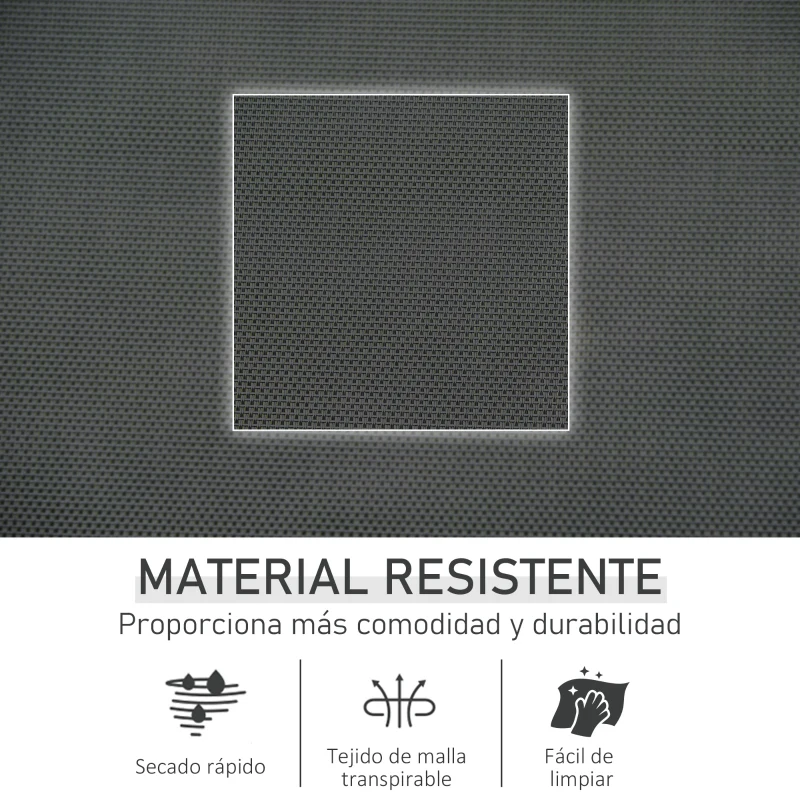Outsunny Mecedora de Exterior Tumbona Mecedora con Reposabrazos Reposacabezas Acolchado y Bolsillo Lateral 150x62x88 cm Negro