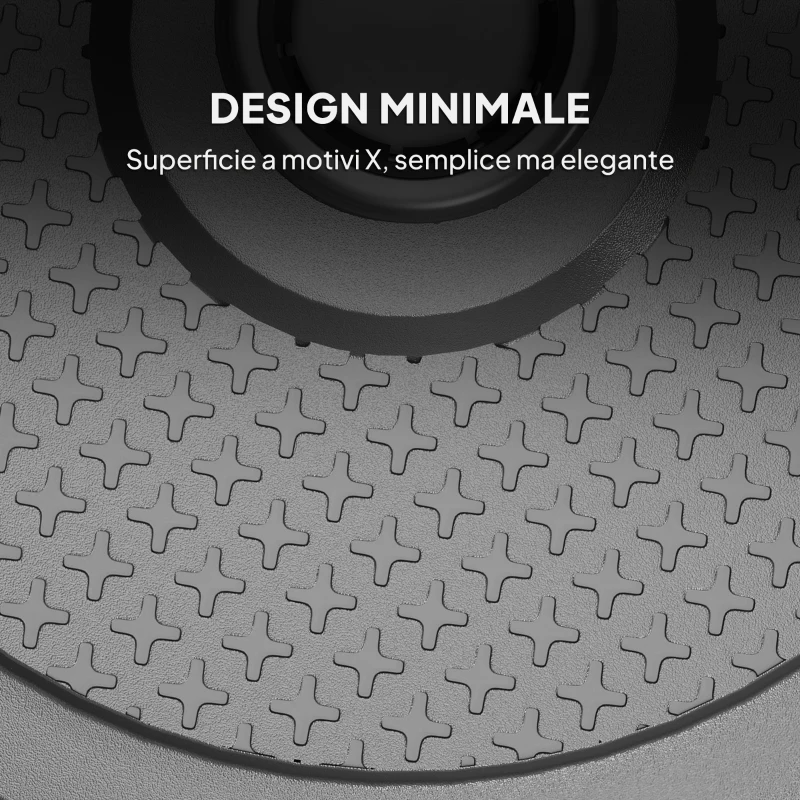 Outsunny Base per Ombrellone da 22 kg Rotonda per Ombrelloni Max. 2.8 m e Pali da 38 mm o 48 mm, Nero