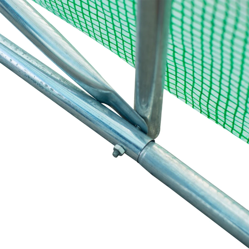 Outsunny Estufa tipo Túnel 8x3x2m Aço e PE 140 g/m² Estufa para Cultivo de Plantas Tomates Verduras com 12 Janelas e Porta Enroláveis Verde