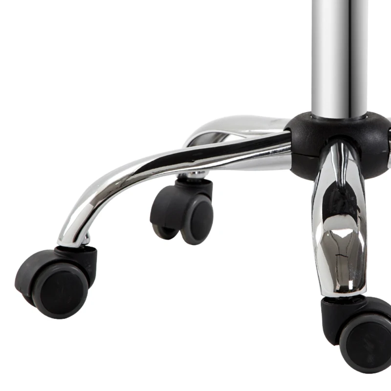 HOMCOM Fotel fryzjerski Krzesło salonowe Krzesło obrotowe Oparcie Z regulacją wysokości Stal PU biały