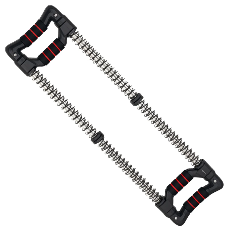 SPORTNOW Power Twister a 4 Molle con Resistenza da 10 a 50 kg, in Acciaio Inox, 80x22x5 cm, Nero