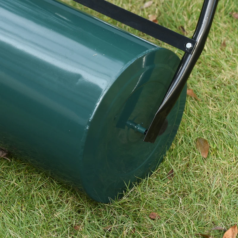 Outsunny Rolo de Relva Largo 50 cm Ø30cm  Rolo de Relva de 30L Preenchido com Areia ou Água com Pega em U 102x50x30 cm Verde