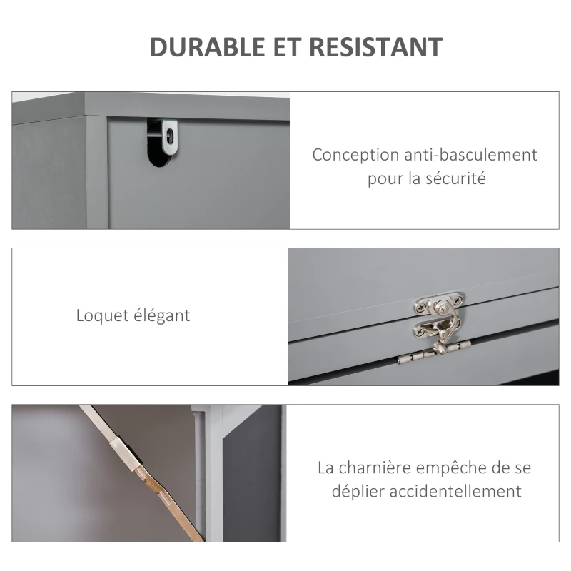 HOMCOM Bureau avec rangement pliable murale rabattable avec bibliothèque poste de travail tableau à craie et étagère réglable(m-4)