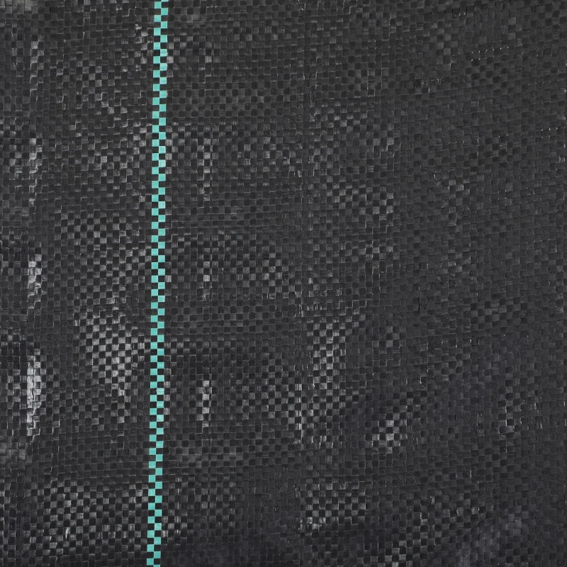 Outsunny Toile de paillage géotextile de paillage contre les mauvais herbes 100 x 2 m résistant aux déchirures polypropylène noir