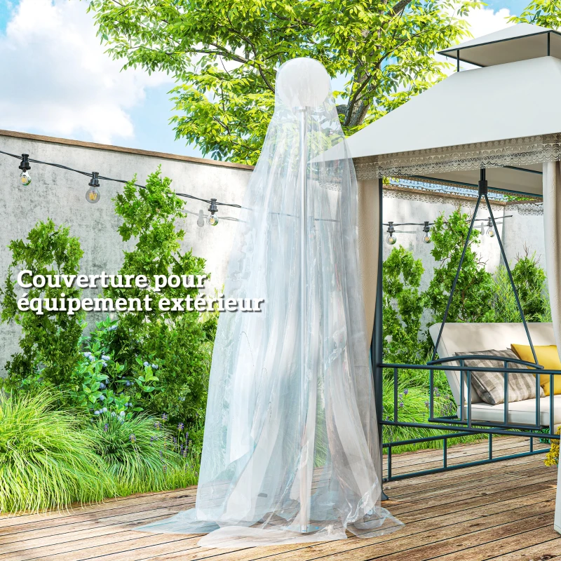 Outsunny Bâche pour serre bâche plastique transparente 6 x 10 m imperméable résistante aux UV polypropylène 150g/m² transparent