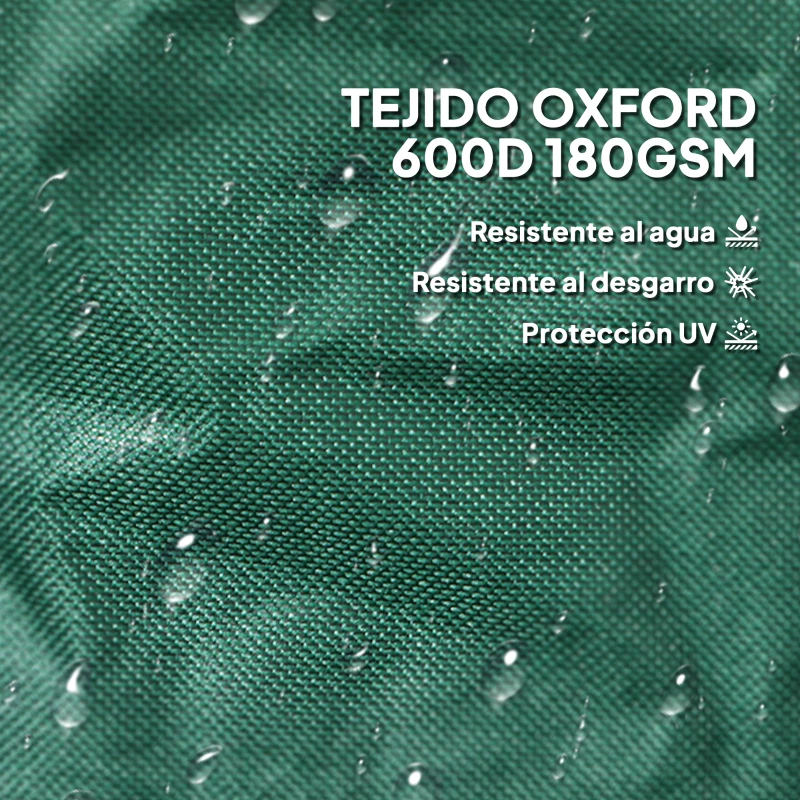 Outsunny Set de 4 Bolsas de Basura de Jardín 86L con Asas Fijación de Botones y Diseño Pop-Up Plegables y Reutilizables