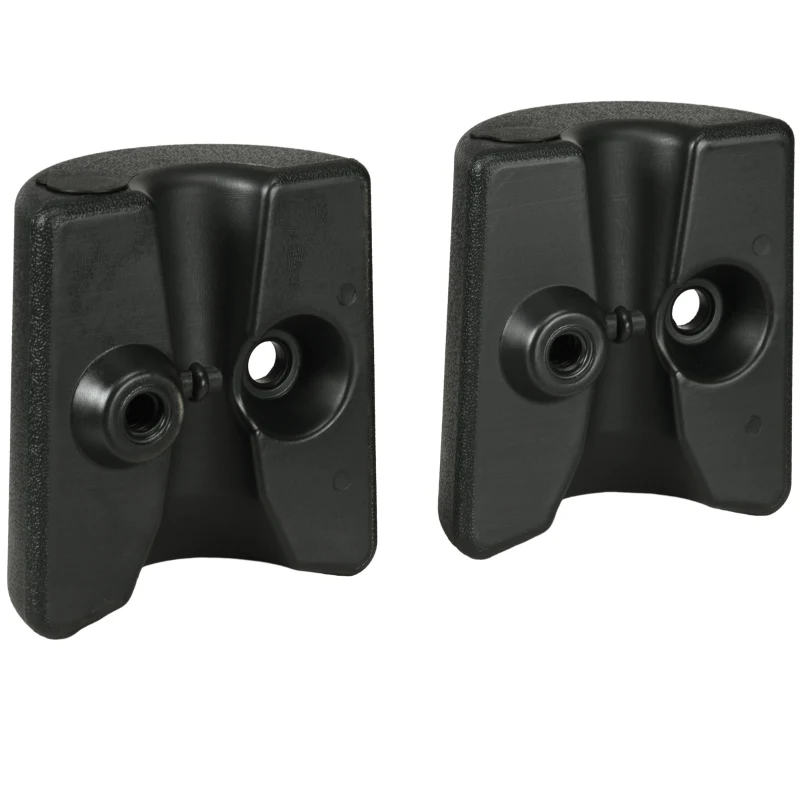 Outsunny Conjunto de 4 Pesos para Tendas Dobráveis Suportes Enchivel com 9,5 kg de Água ou 12 kg de Areia  Ø24x25,5 cm Preto