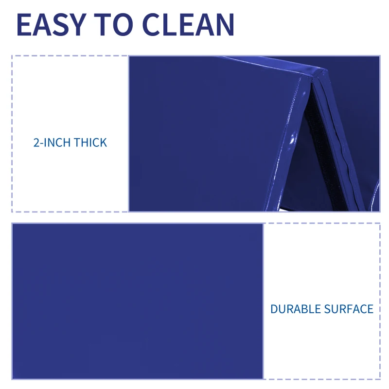 Outsunny - Tappeto da ginnastica Materassino da palestra Tappetino fitness