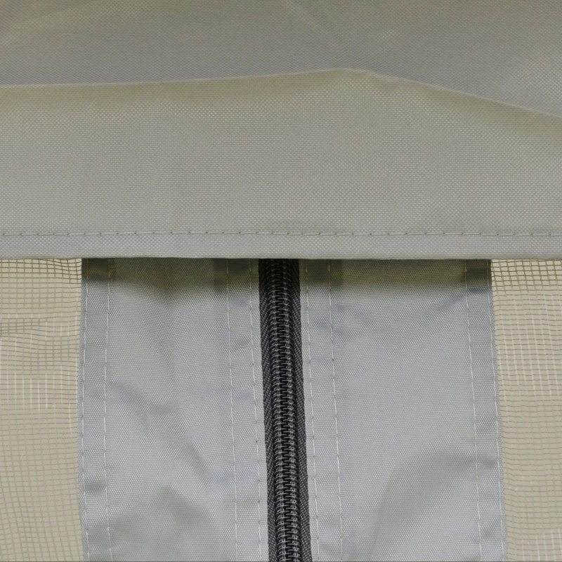 Outsunny 3.6 x 3.6 m Pop up Gazebo with Netting, Height Adjustable Party Tent Instant Canopy Sun Shade Shelter, Grey