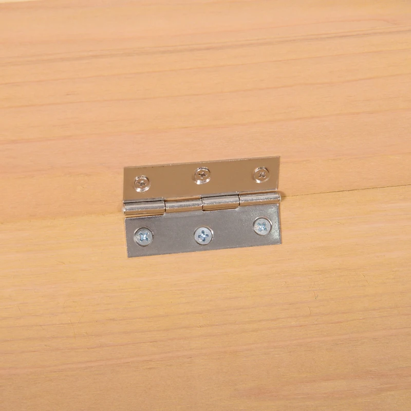 Outsunny Large Fir Wood Raised Plant Stand Oak Tone