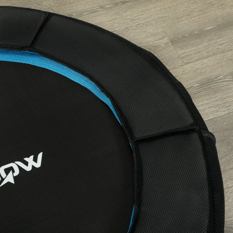 SPORTNOW Trampolim Fitness Ø102 cm Trampolim Fitness Dobrável com Estrutura de Aço Antiderrapante Ø102x22 cm Azul