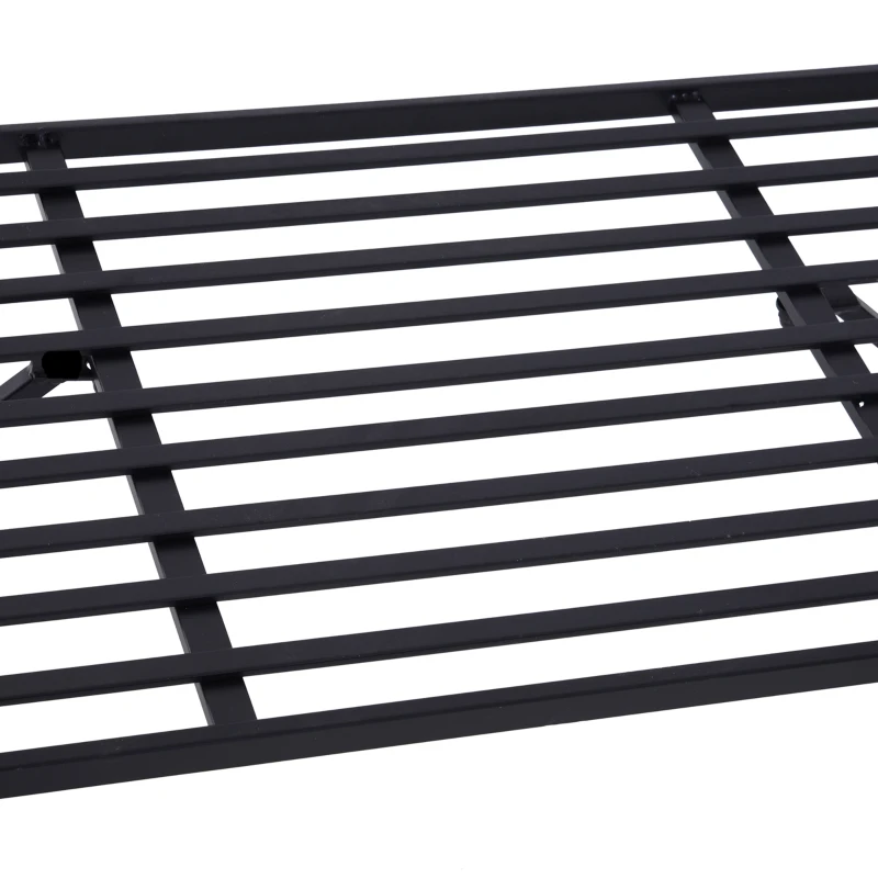 Outsunny Garden Metal Arch Bench Outdoor Patio Rose Trellis Arbour Pergola for Climbing Plant Antique Style 2-Seater Chair, Black