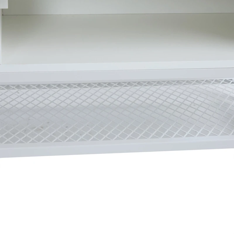 Modern Shoe Storage Bench with Padded Cushion and LED Lights, Entryway Organiser with Adjustable Shelves, 100L x 38W x 60H cm, White