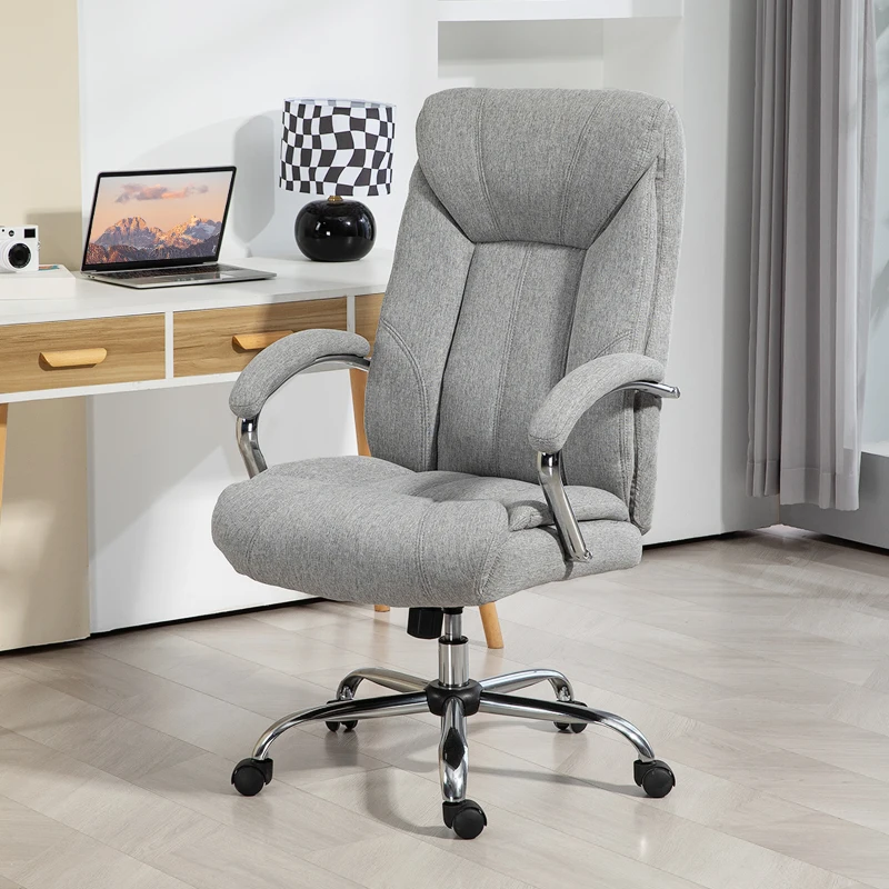 Vinsetto Ergonomic Office Chair, High Backrest, Breathable Cover, Adjustable Height, Gray