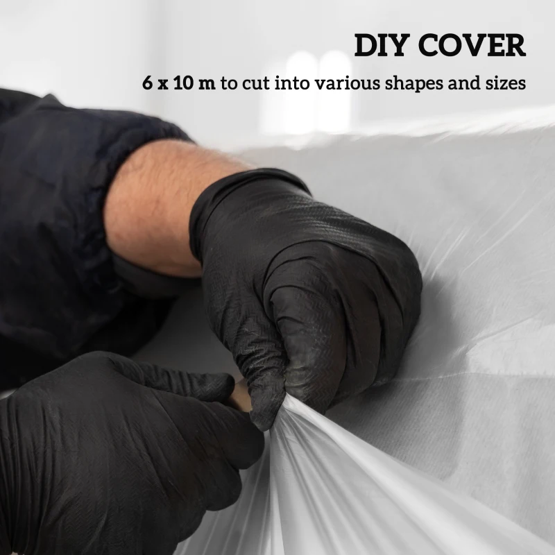 Outsunny Plastic Greenhouse Cover, Plant Cover, UV Resistant, Waterproof, 8 x 10 m