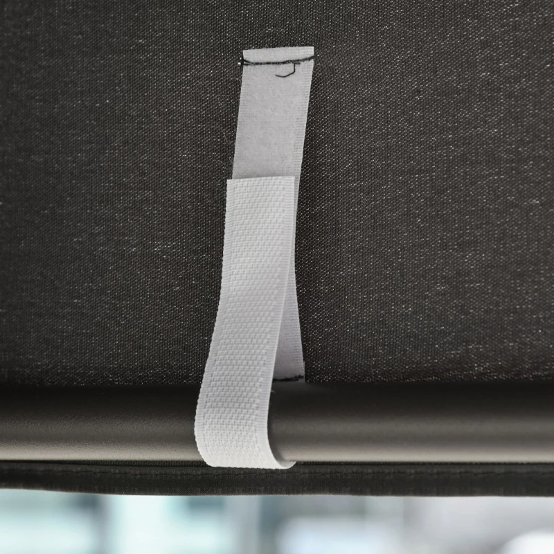 Outsunny 3 Seater Garden Swing Chair Outdoor Hammock Bench w/ Adjustable Canopy, Cushions and Cup Trays, Brown Steel Frame, Dark Grey Fabric